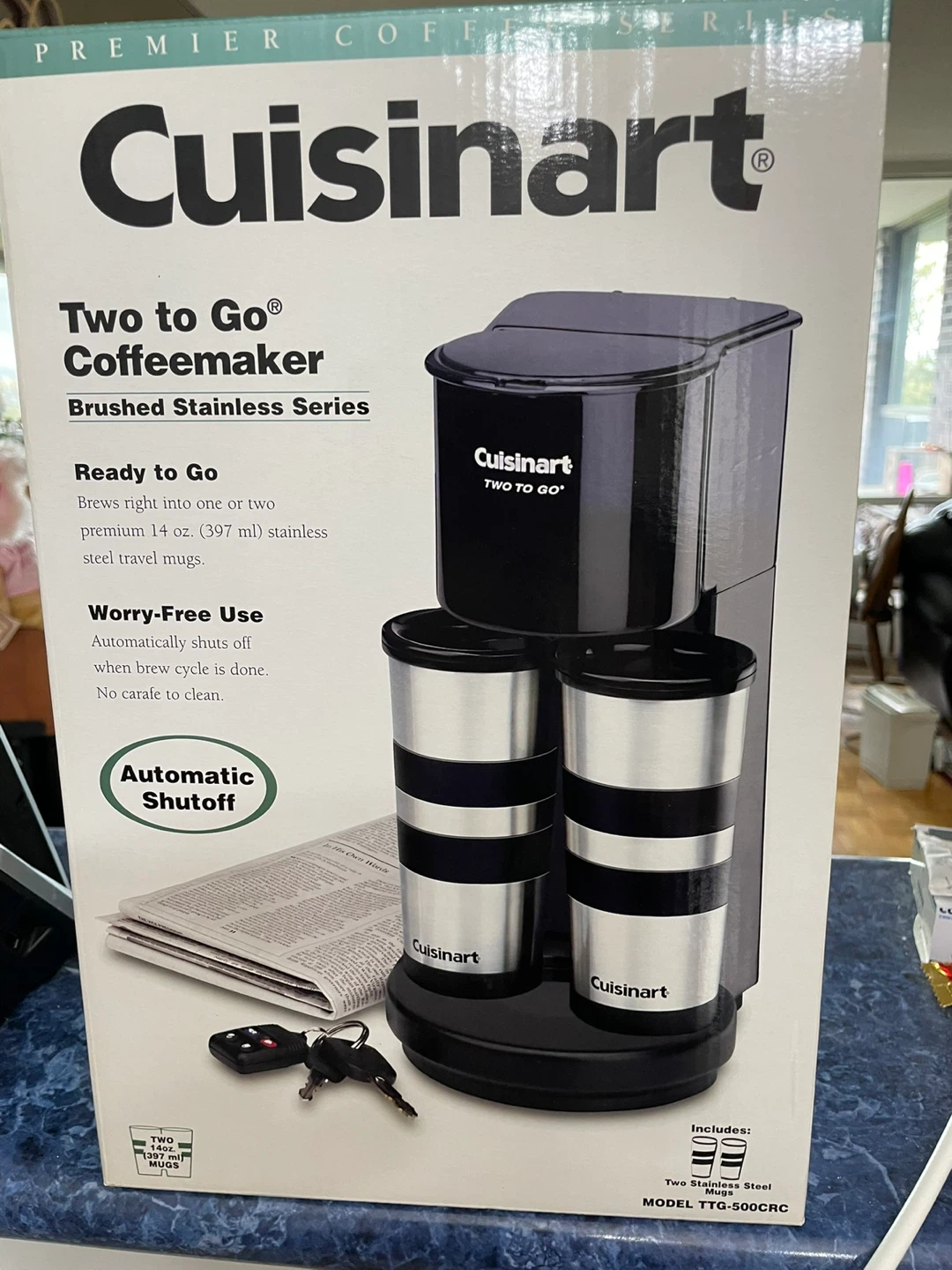 Cuisinart Two to Go Coffeemaker - Brushed Stainless