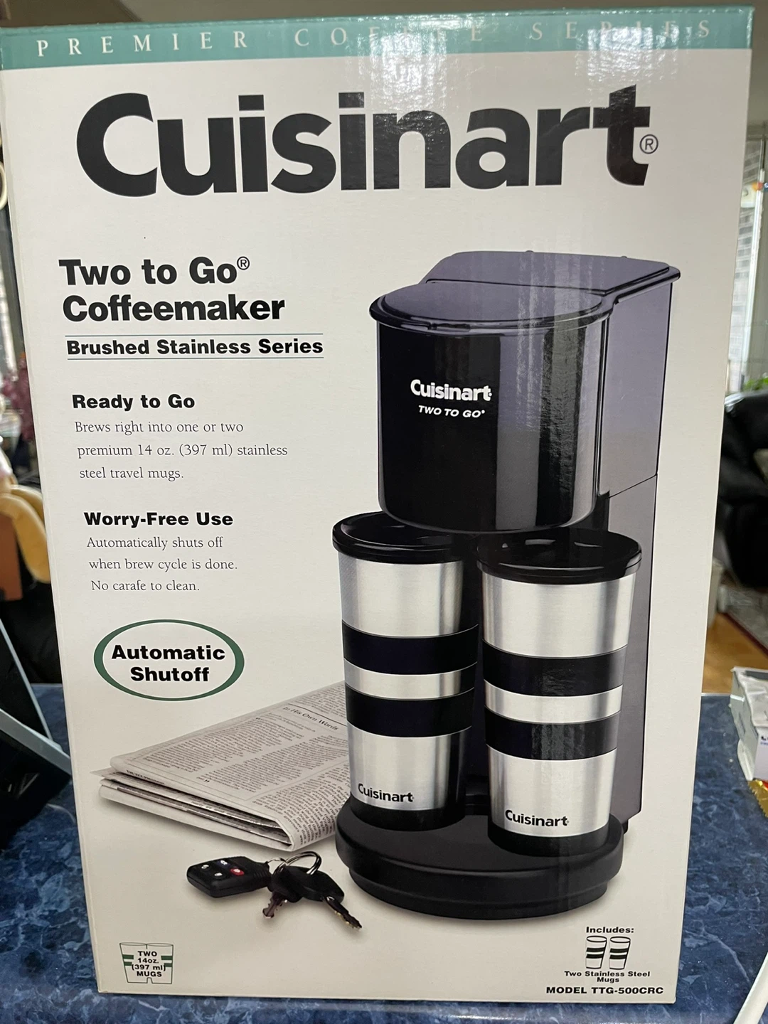 Cuisinart Two to Go Coffeemaker - Brushed Stainless - photo 2