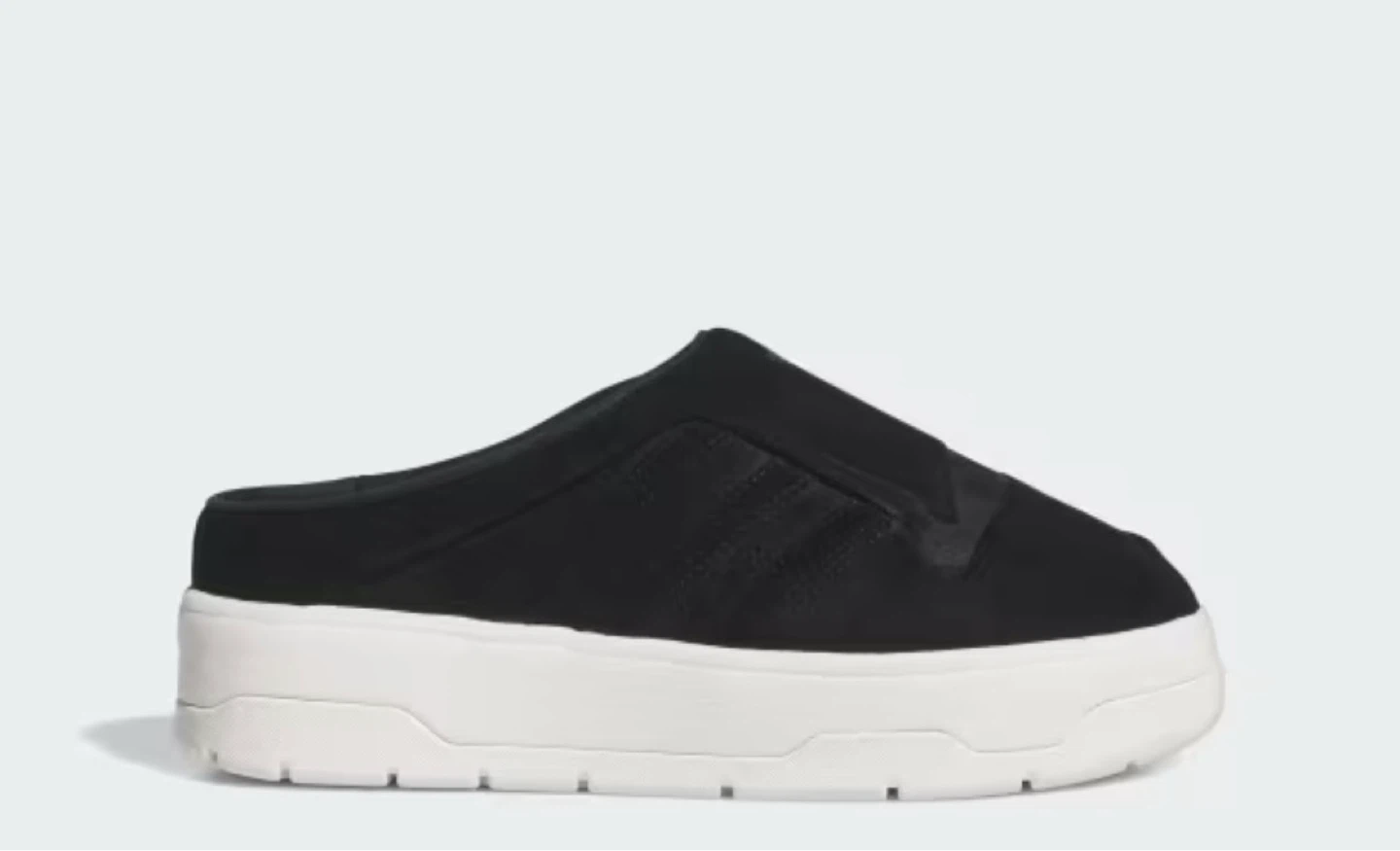 Adidas Black Suede Mules with Box - photo 4