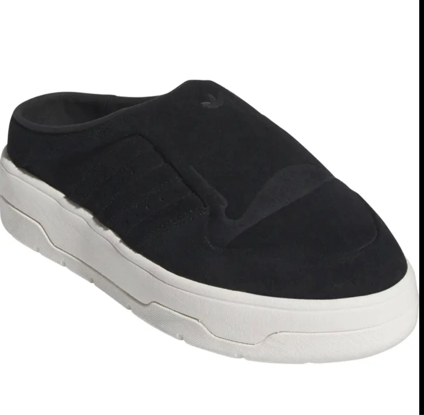 Adidas Black Suede Mules with Box - photo 2