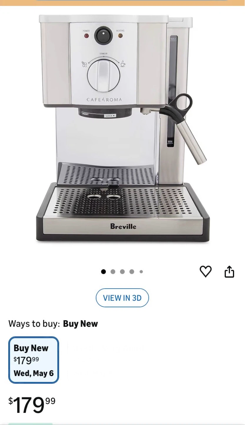 Breville Cafe Roma Espresso Machine