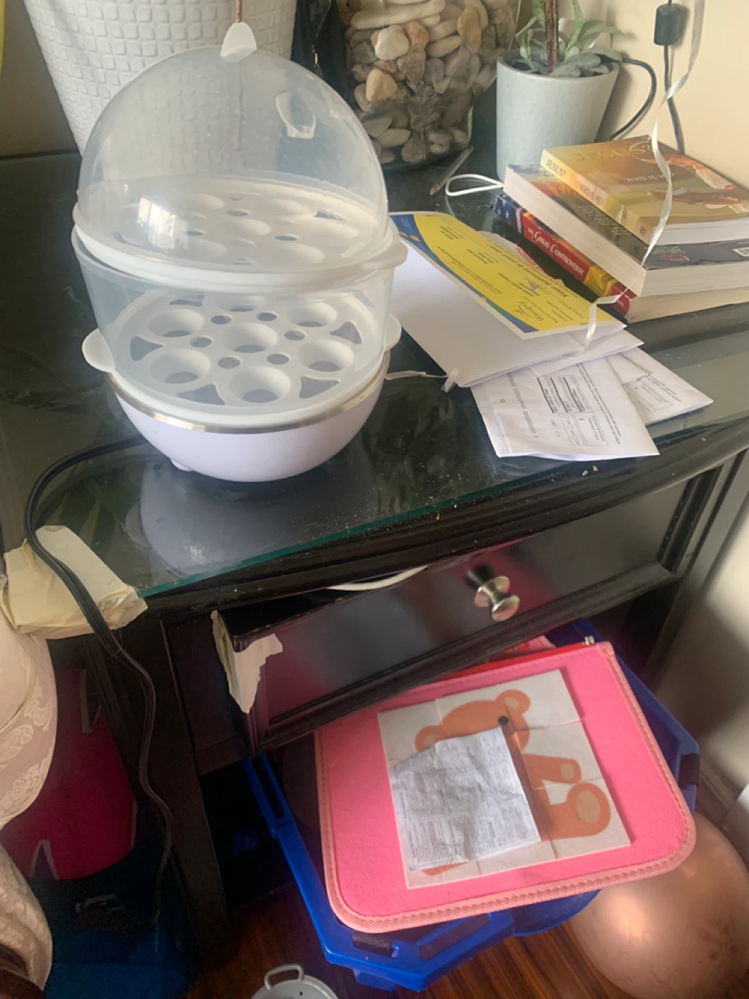White Electric Egg Cooker Steamer