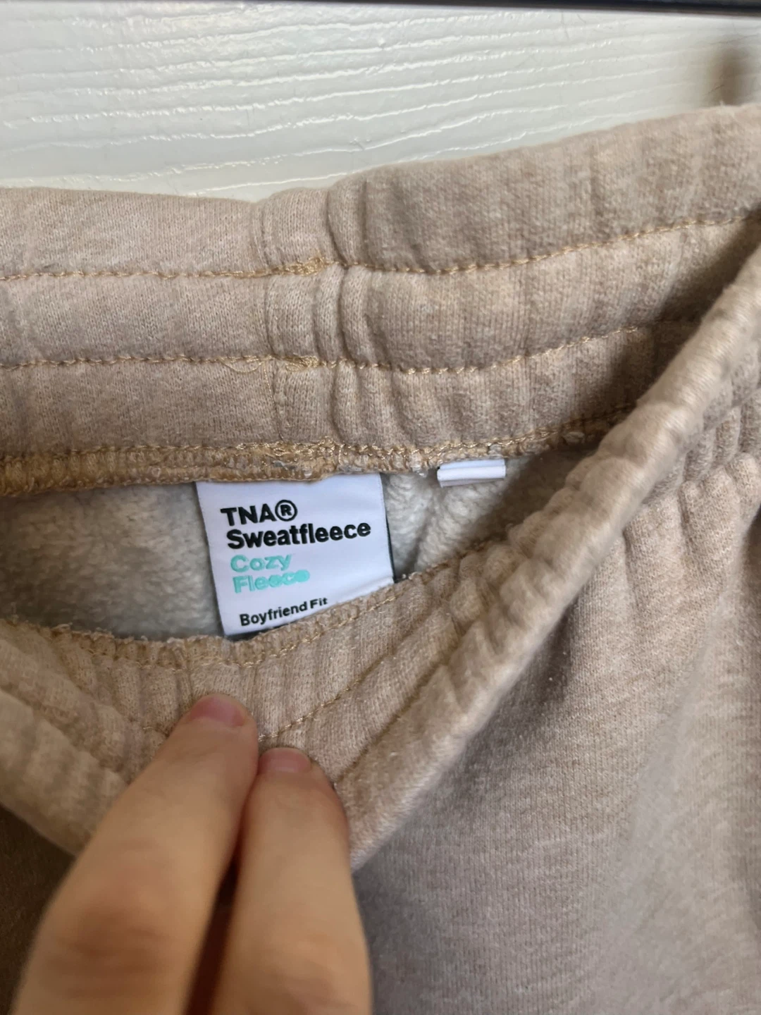 TNA Sweatfleece Cozy Fleece Boyfriend Fit Sweatpants Size S - photo 3