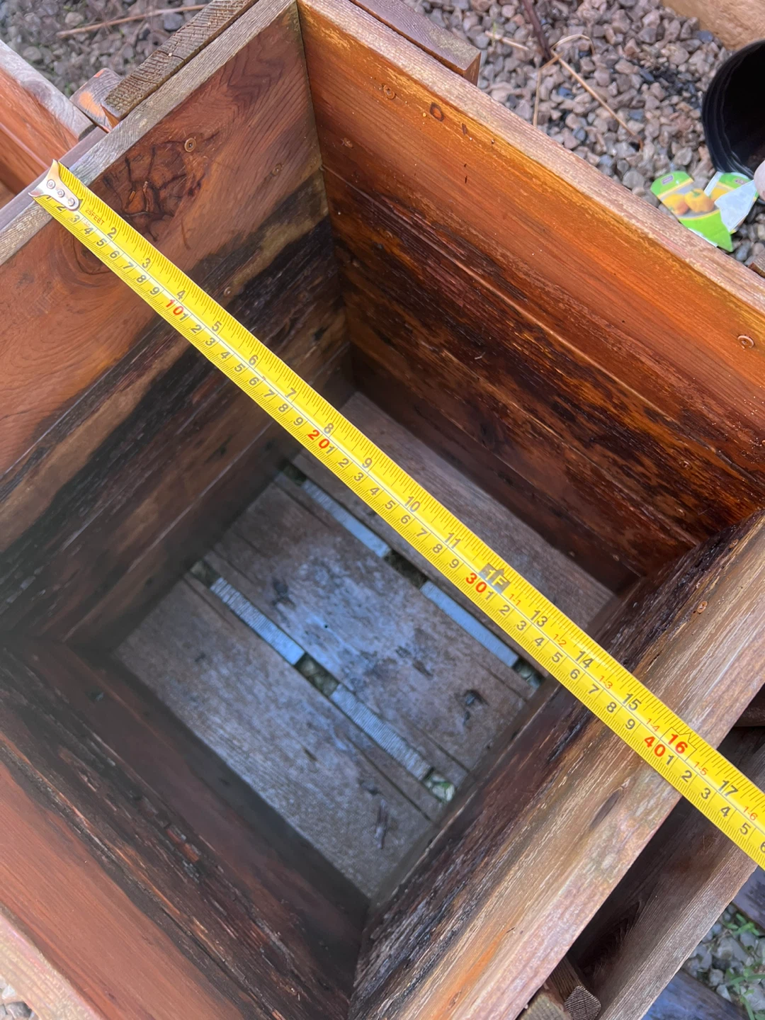 Used Cedar Wood Planter Box - sold individually - photo 2
