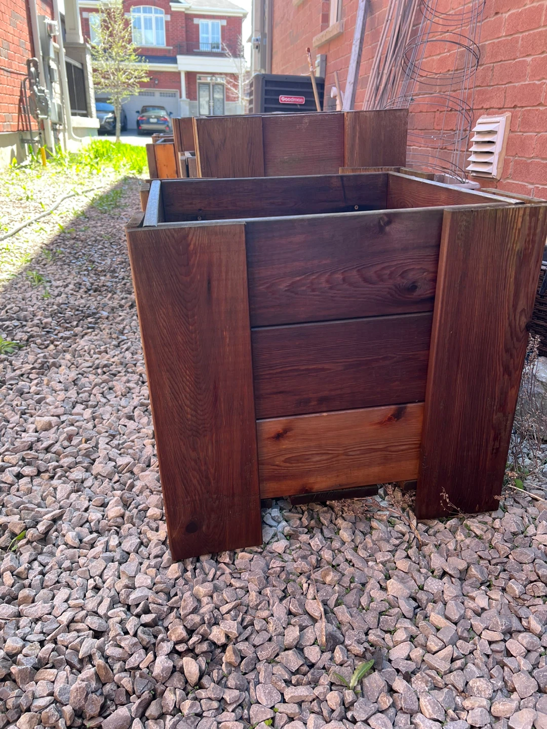 Used Cedar Wood Planter Box - sold individually
