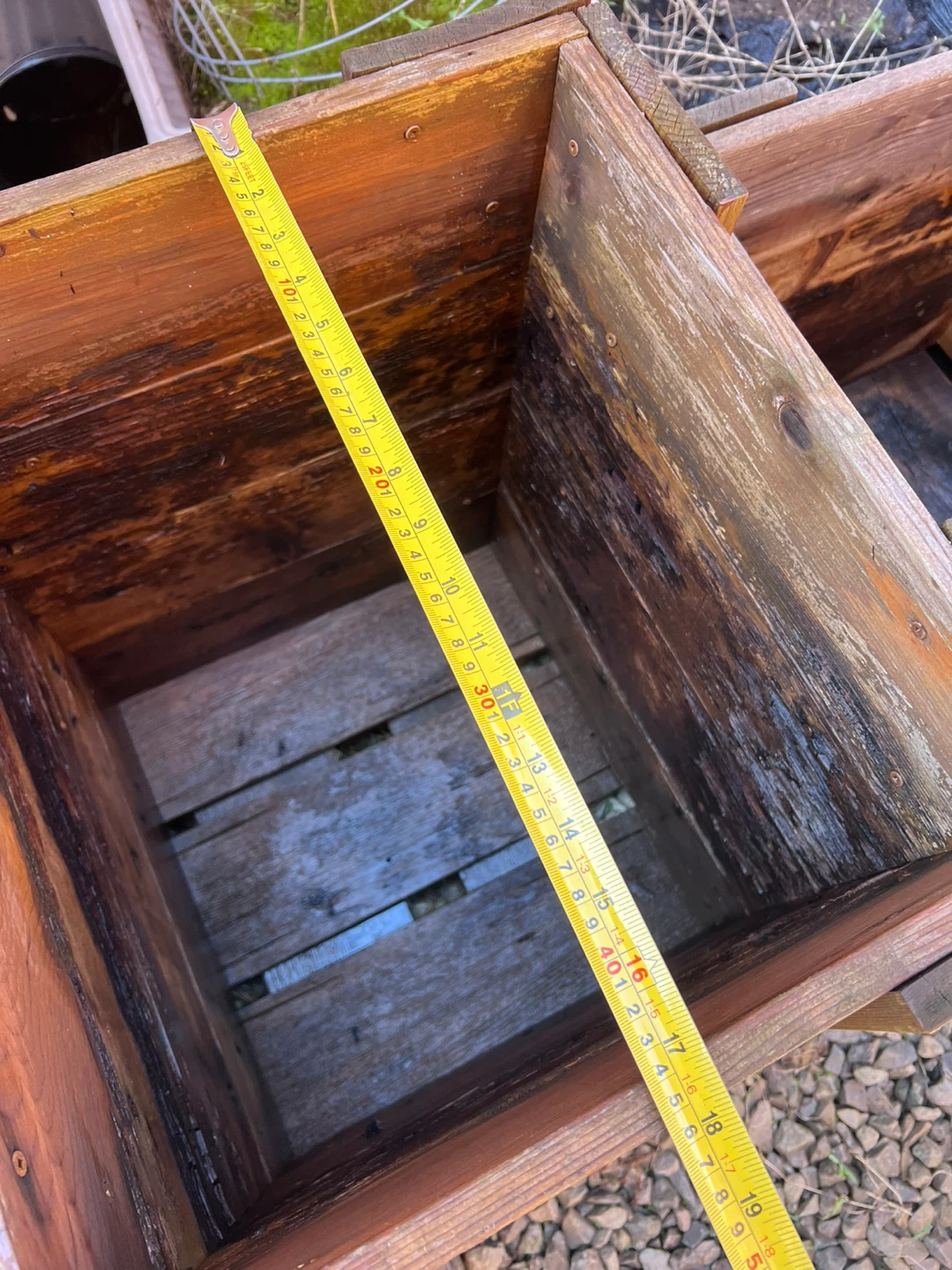Used Cedar Wood Planter Box - sold individually - photo 3