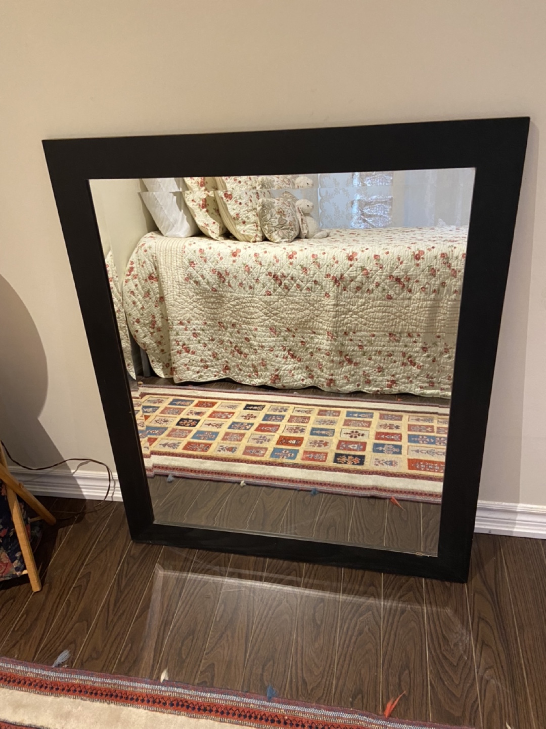 Black Framed Mirror - photo 2