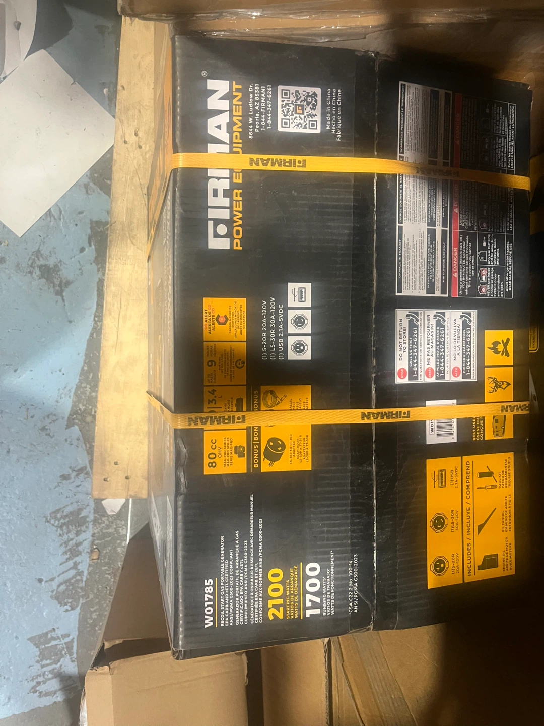 FIRMAN W01785 1,700 Watt Portable Generator - photo 2