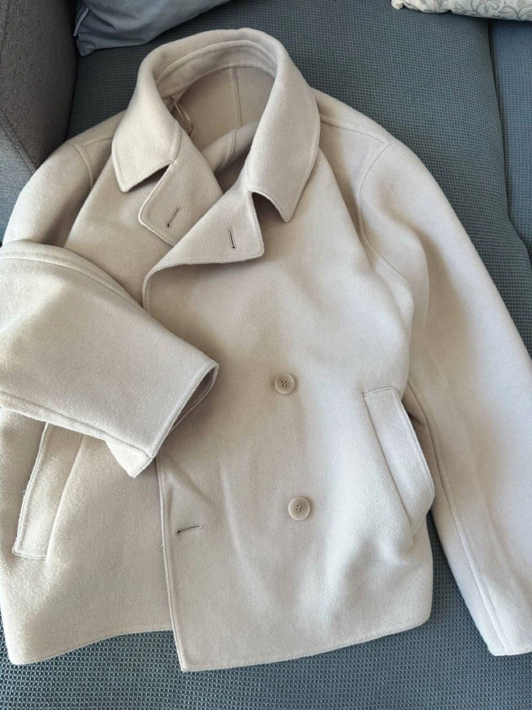 UNIQLO Double-Faced Short Coat – Size XXL