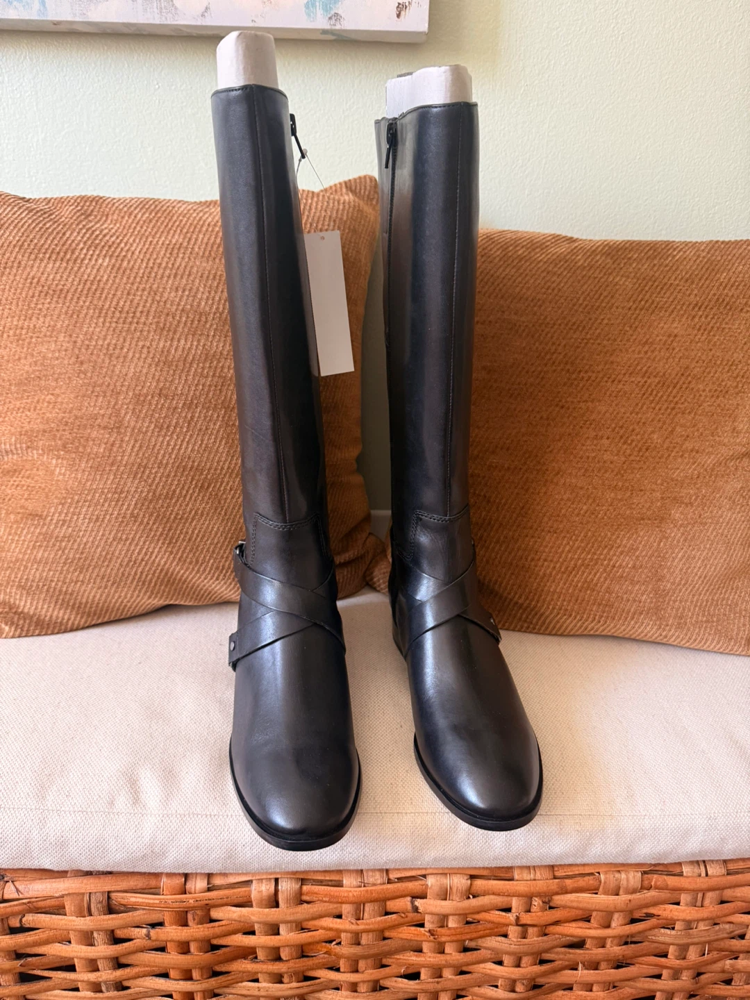 Nine West Women's Black Leather Knee-High Boots - photo 3