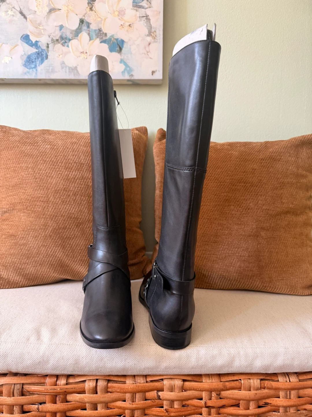 Nine West Women's Black Leather Knee-High Boots - photo 2