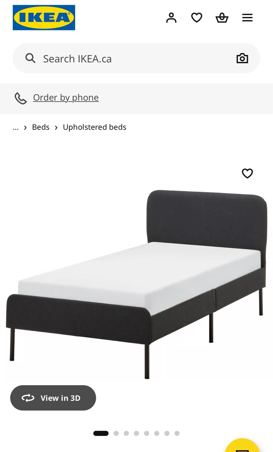 IKEA Upholstered Bed Frame