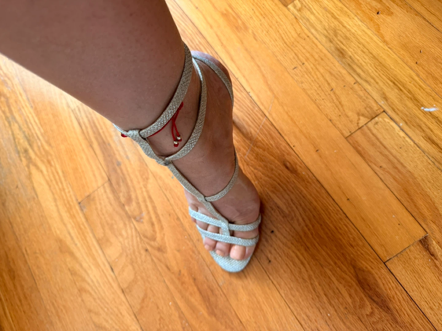 ALDO Silver Glitter Heeled Sandals - photo 2
