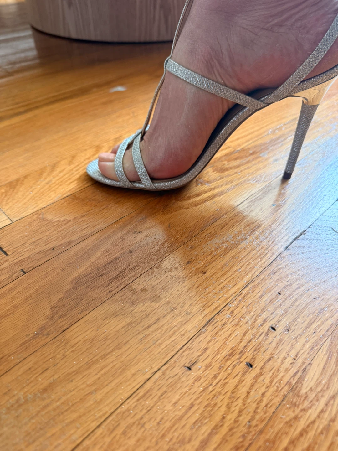 ALDO Silver Glitter Heeled Sandals - photo 4