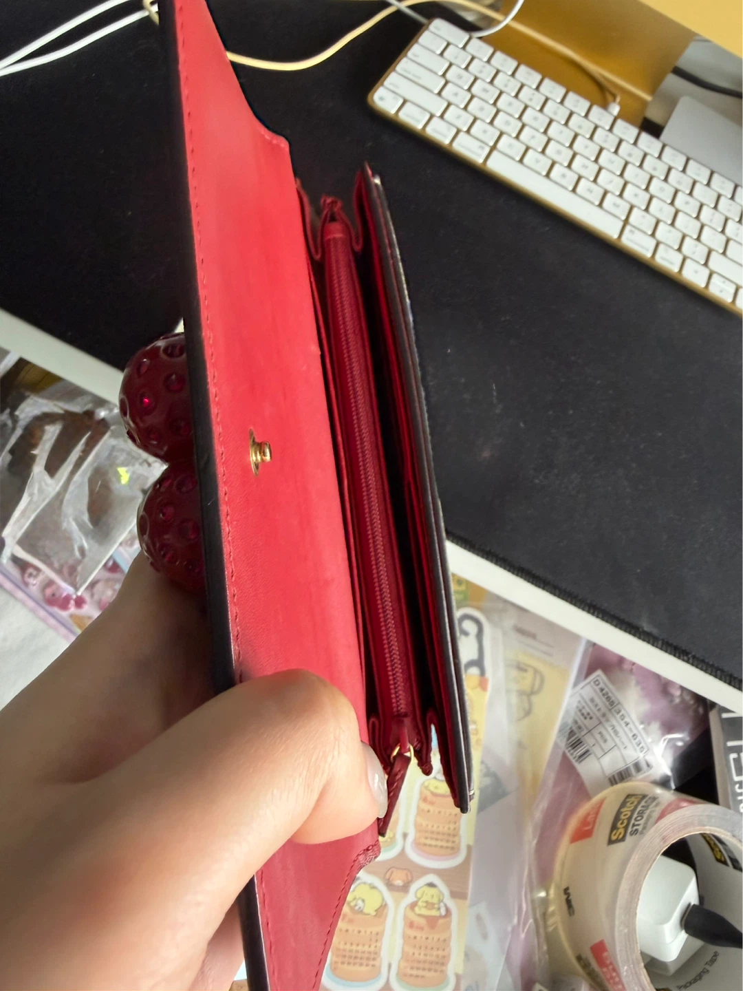 Gucci Monogram Wallet with Cherry Embellishment - photo 4
