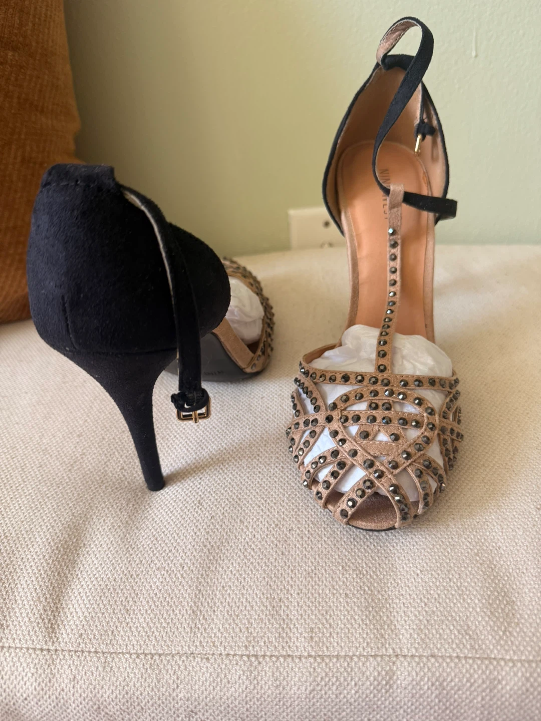 Nine West Women's Black Studded Heels