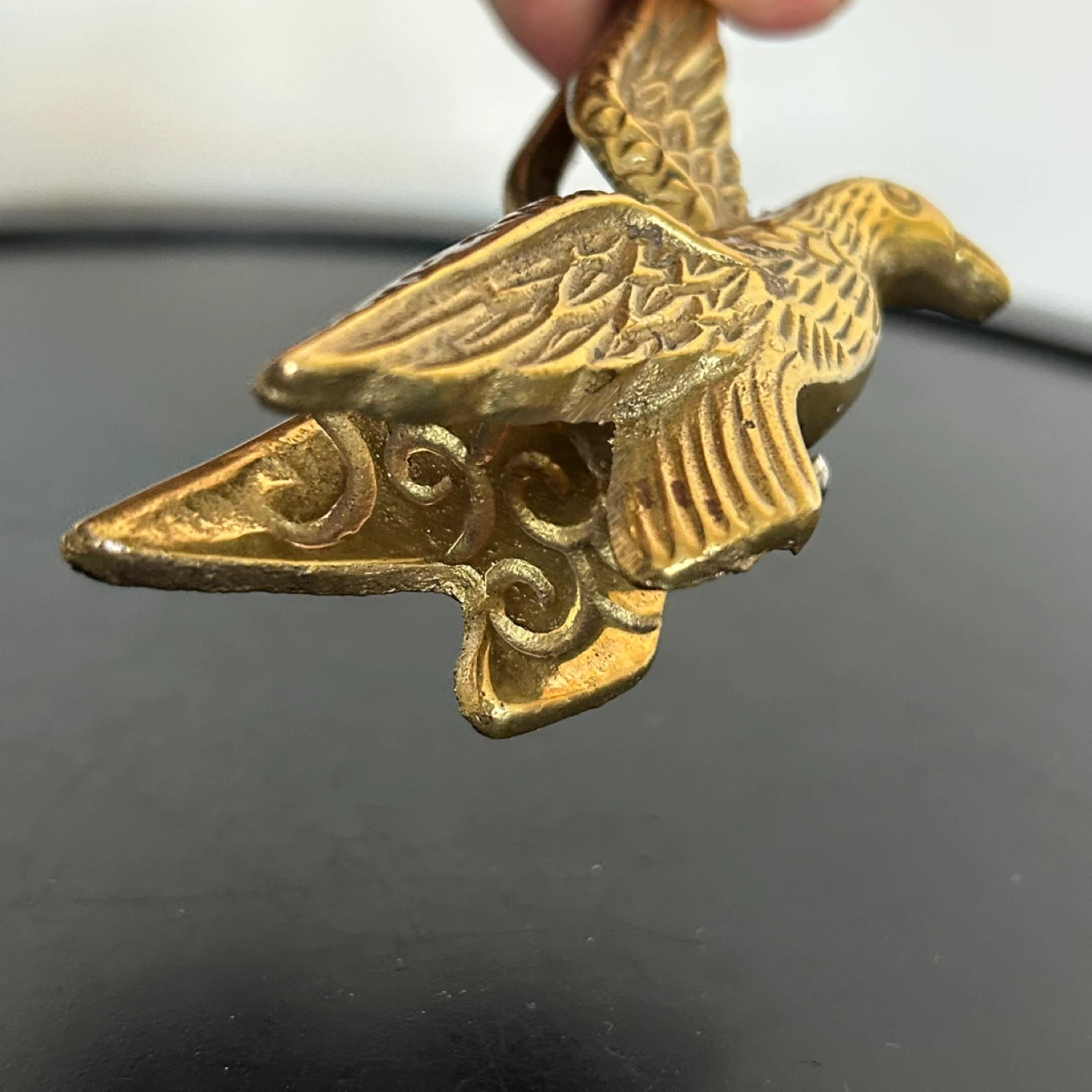 Vintage Solid Brass Bird Paper Clip / Desk Accessory - photo 5