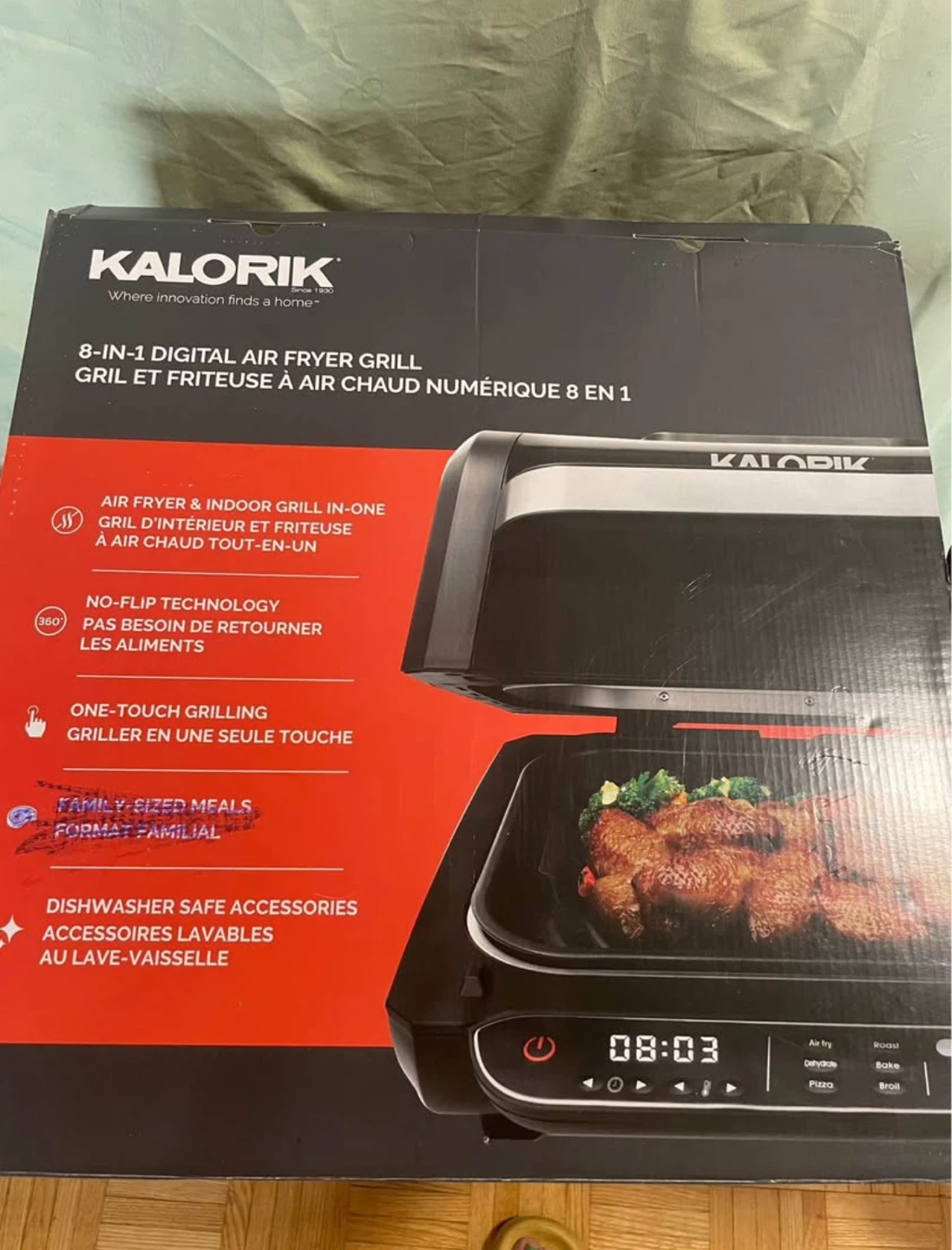 Kalorik 8-in-1 Digital Air Fryer Grill unopened - photo 2