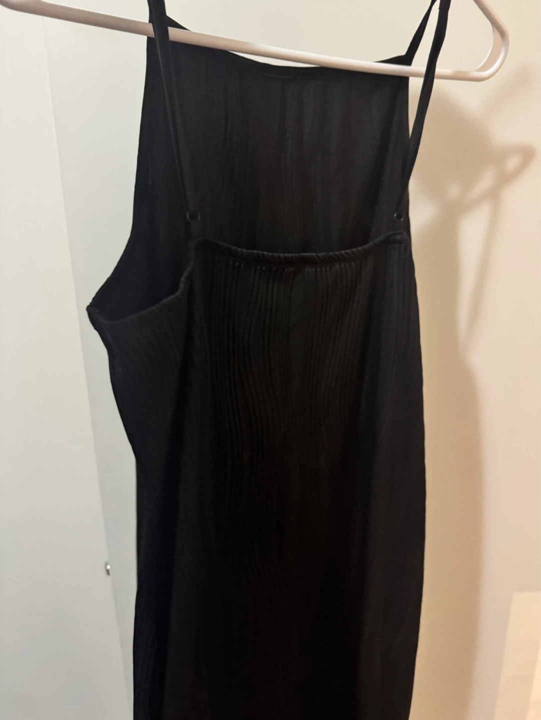 Black Textured Maxi Dress