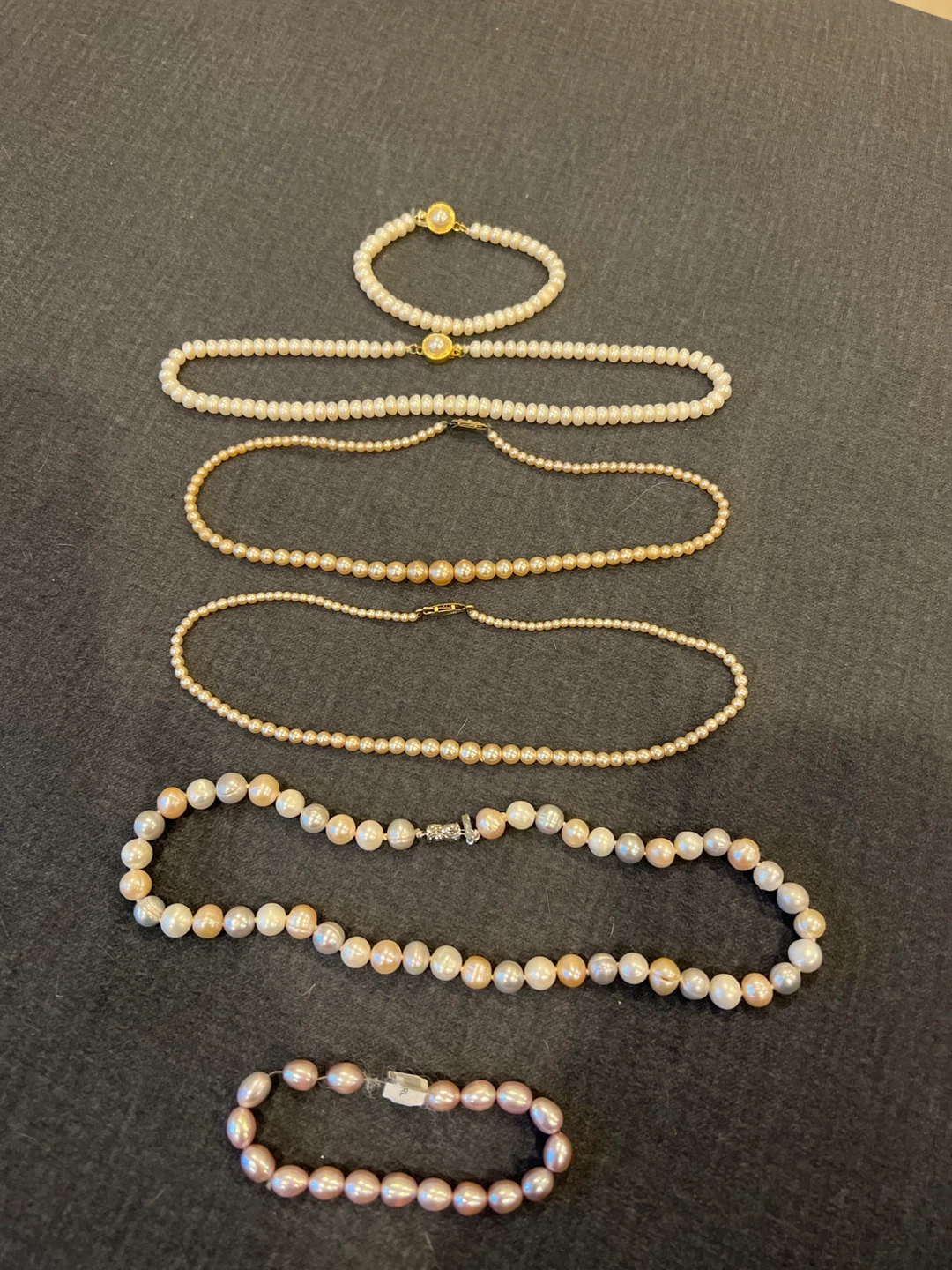 Assorted Pearl Necklaces and Bracelets