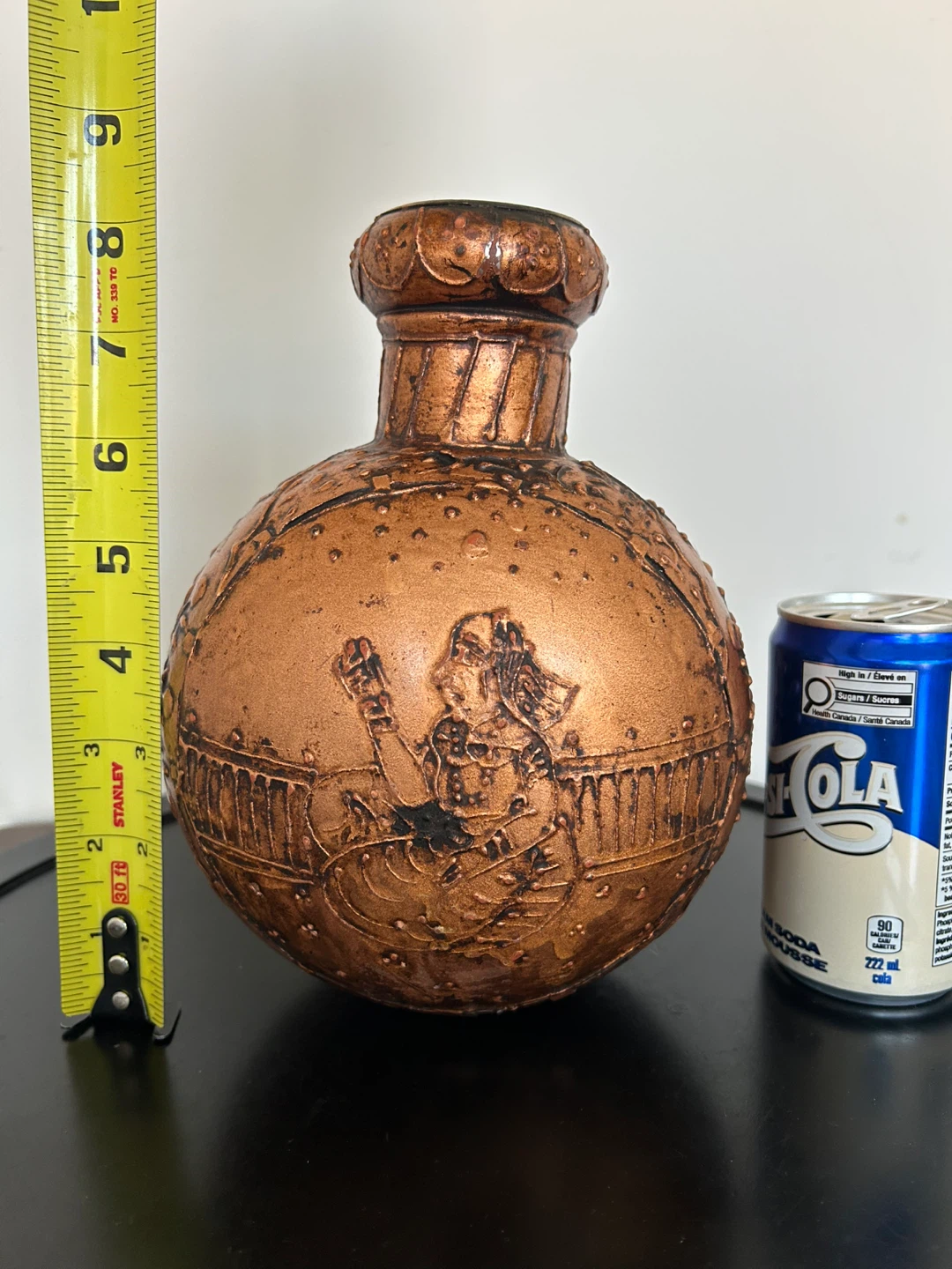 Indo-Persian  Globular Vase - Antiqued Copper Finish - photo 3