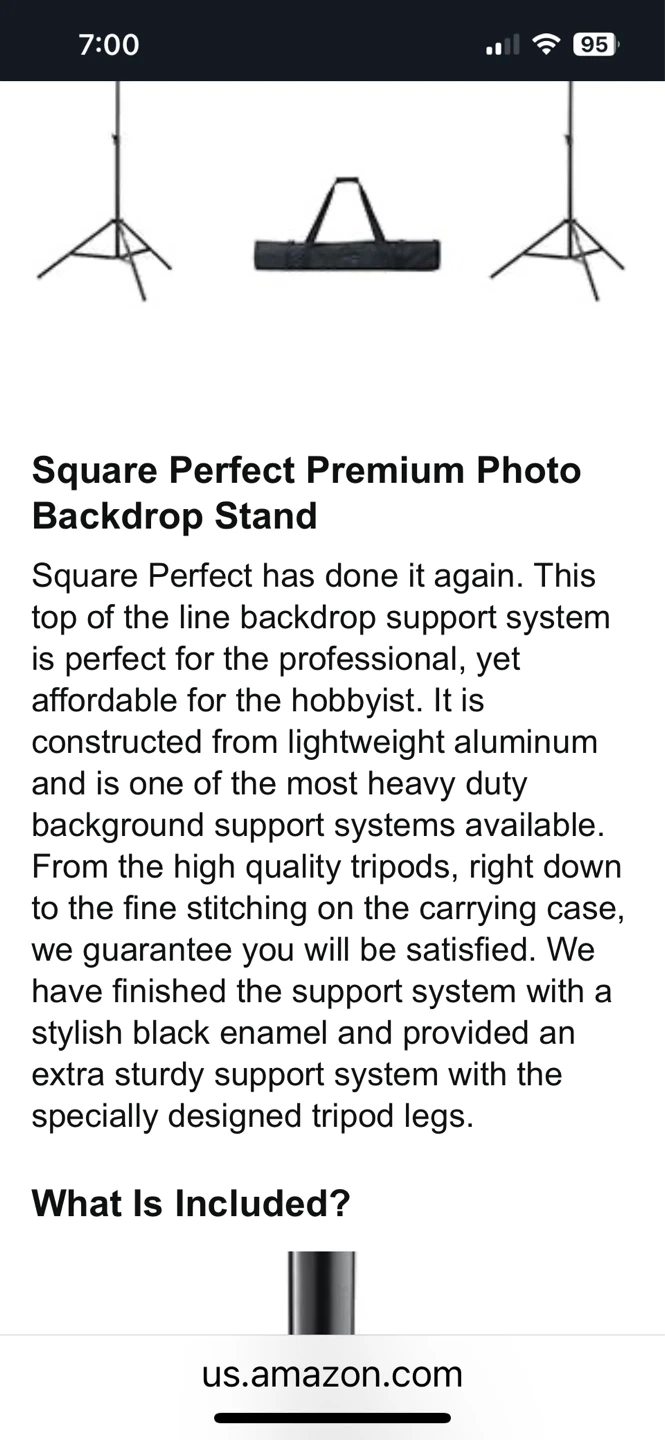 Square perfect premium photo backdrop stands