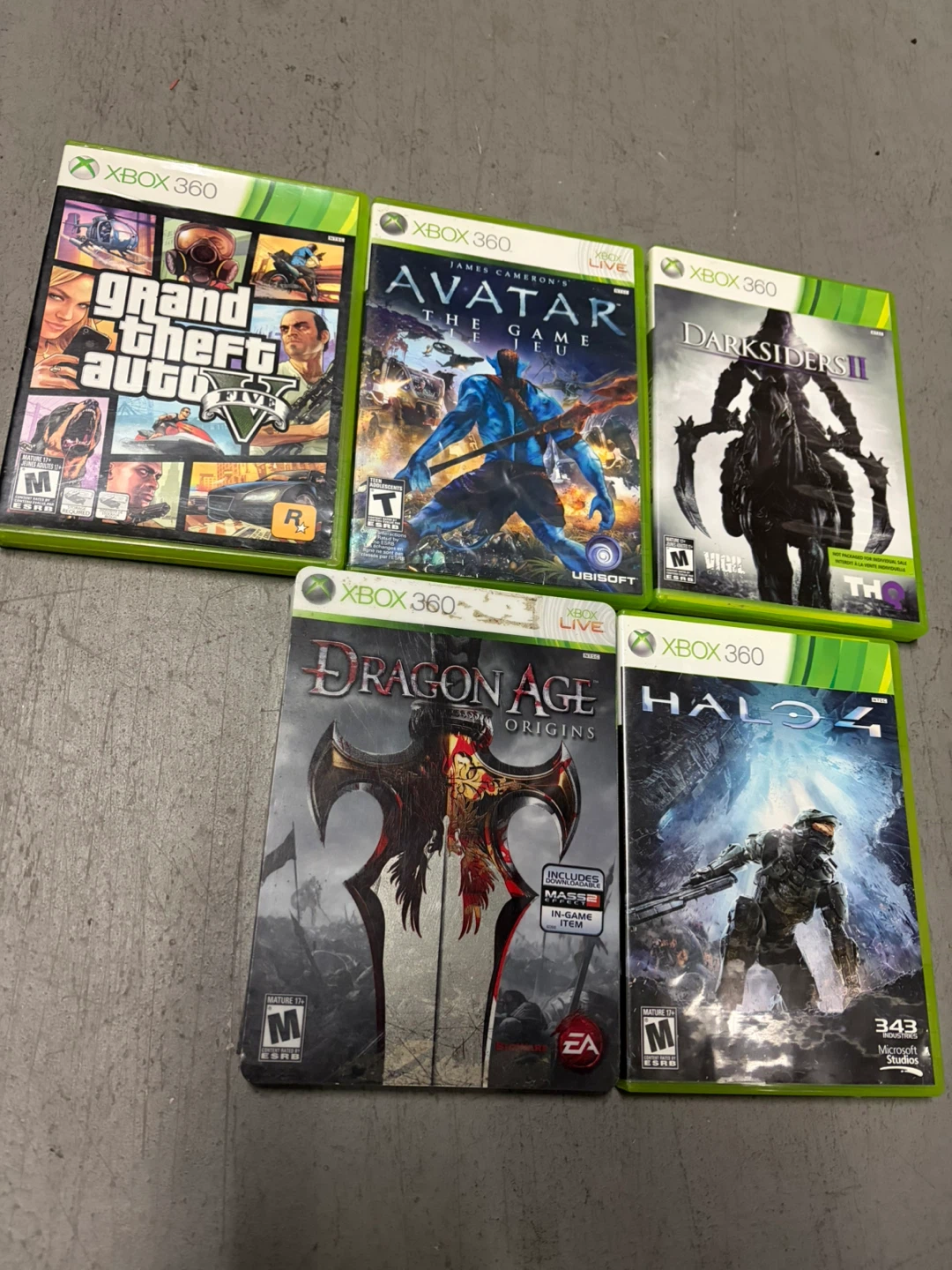Xbox 360 Console Bundle with 2 Controllers and 5 Games - photo 3