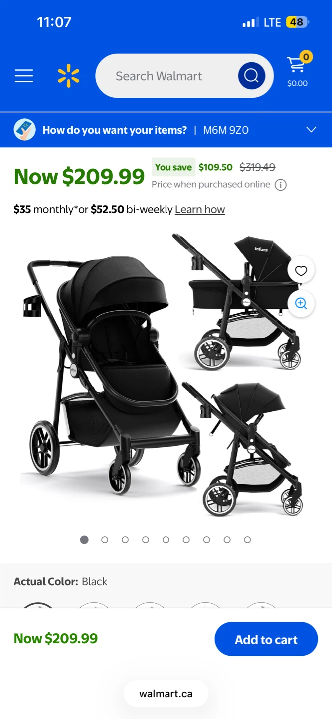 Infans BB5224BK Stroller - Black