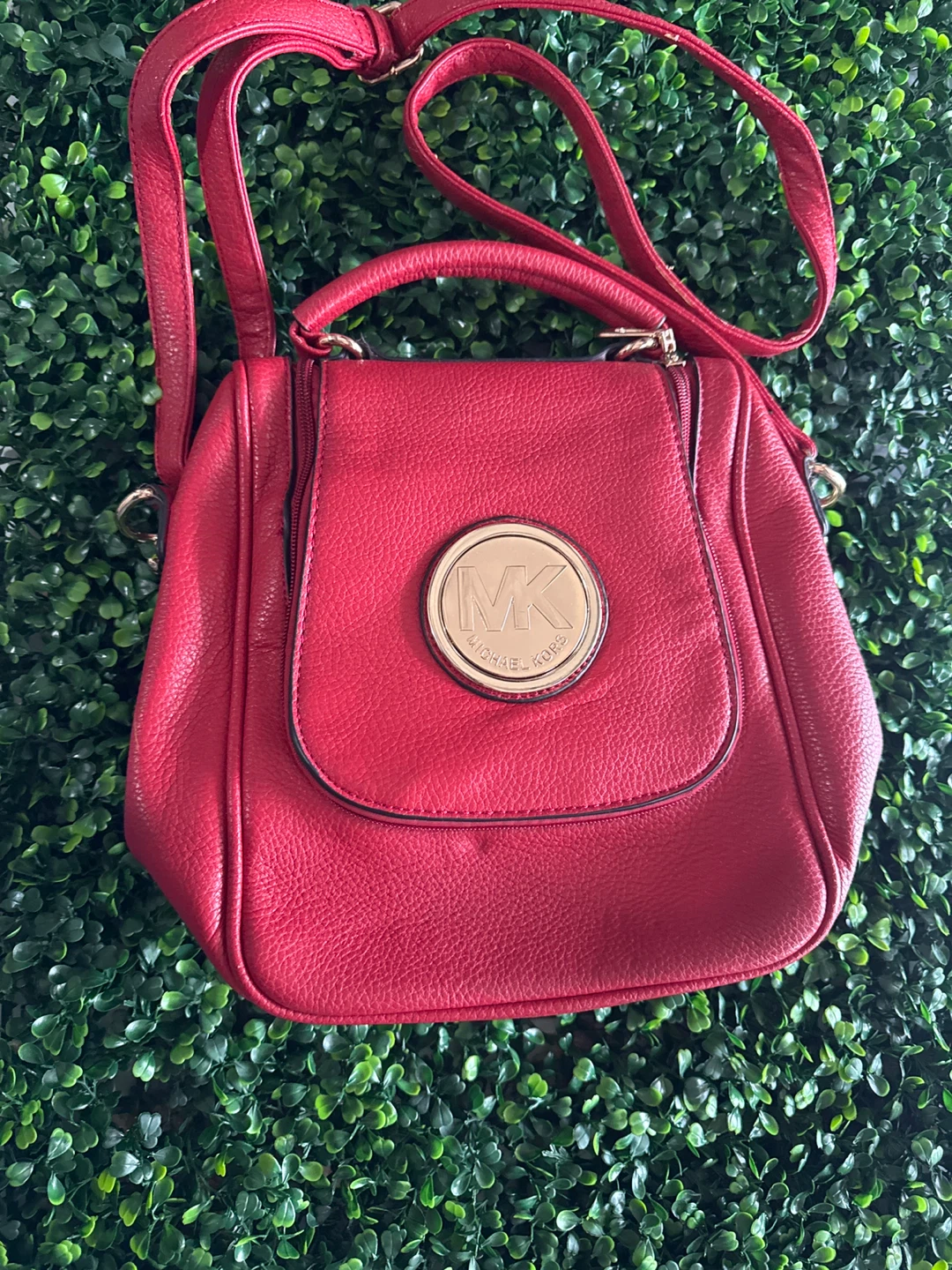 Michael Kors Red Leather Crossbody Handbag - photo 2