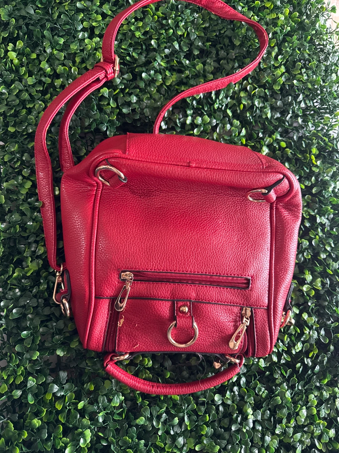Michael Kors Red Leather Crossbody Handbag - photo 4
