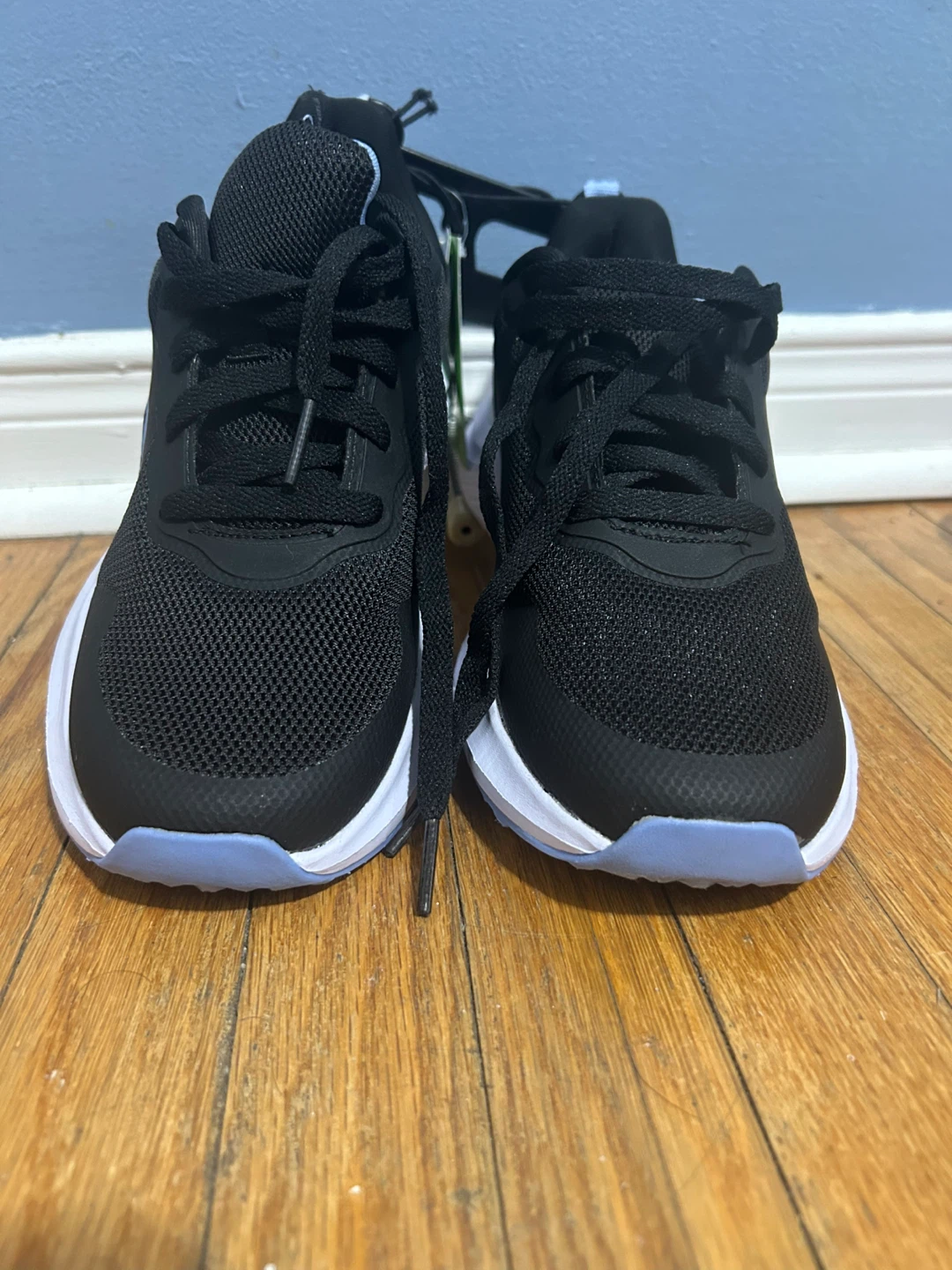 Brand New Athletic Works Black Mesh Running Shoes - photo 2