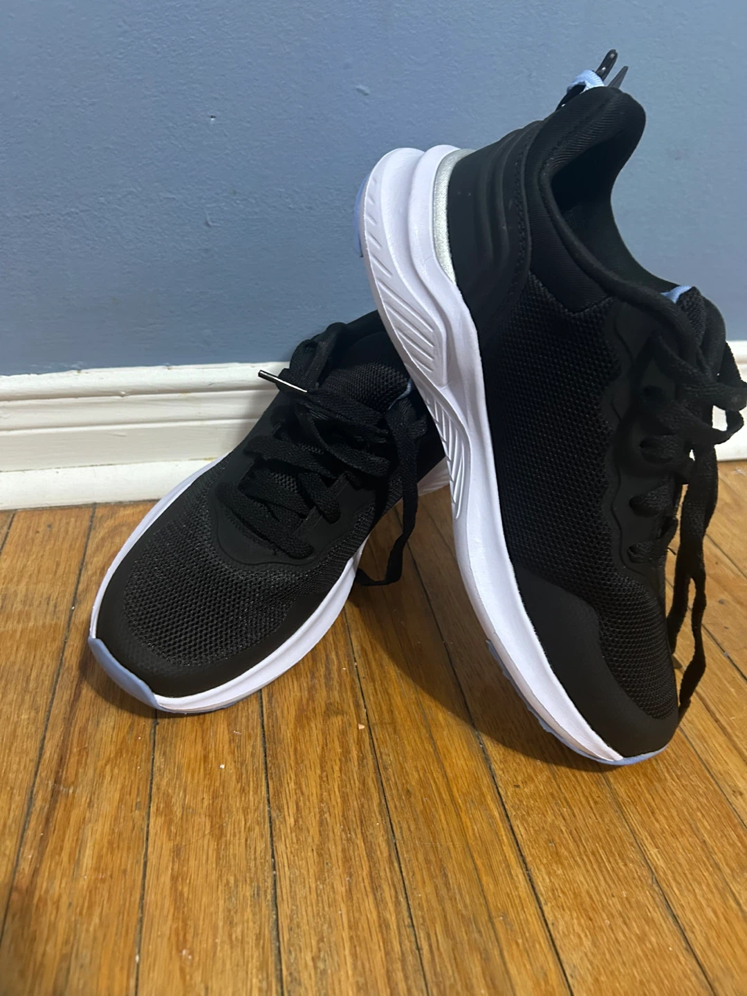 Brand New Athletic Works Black Mesh Running Shoes - photo 4