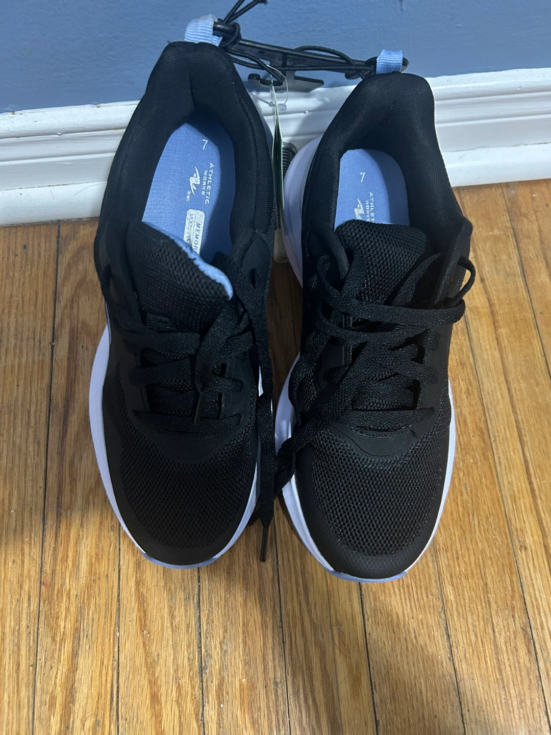 Brand New Athletic Works Black Mesh Running Shoes - photo 5