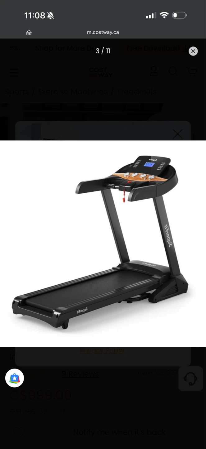 SuperFit Electric Folding Treadmill with 16 Training Programs - photo 5