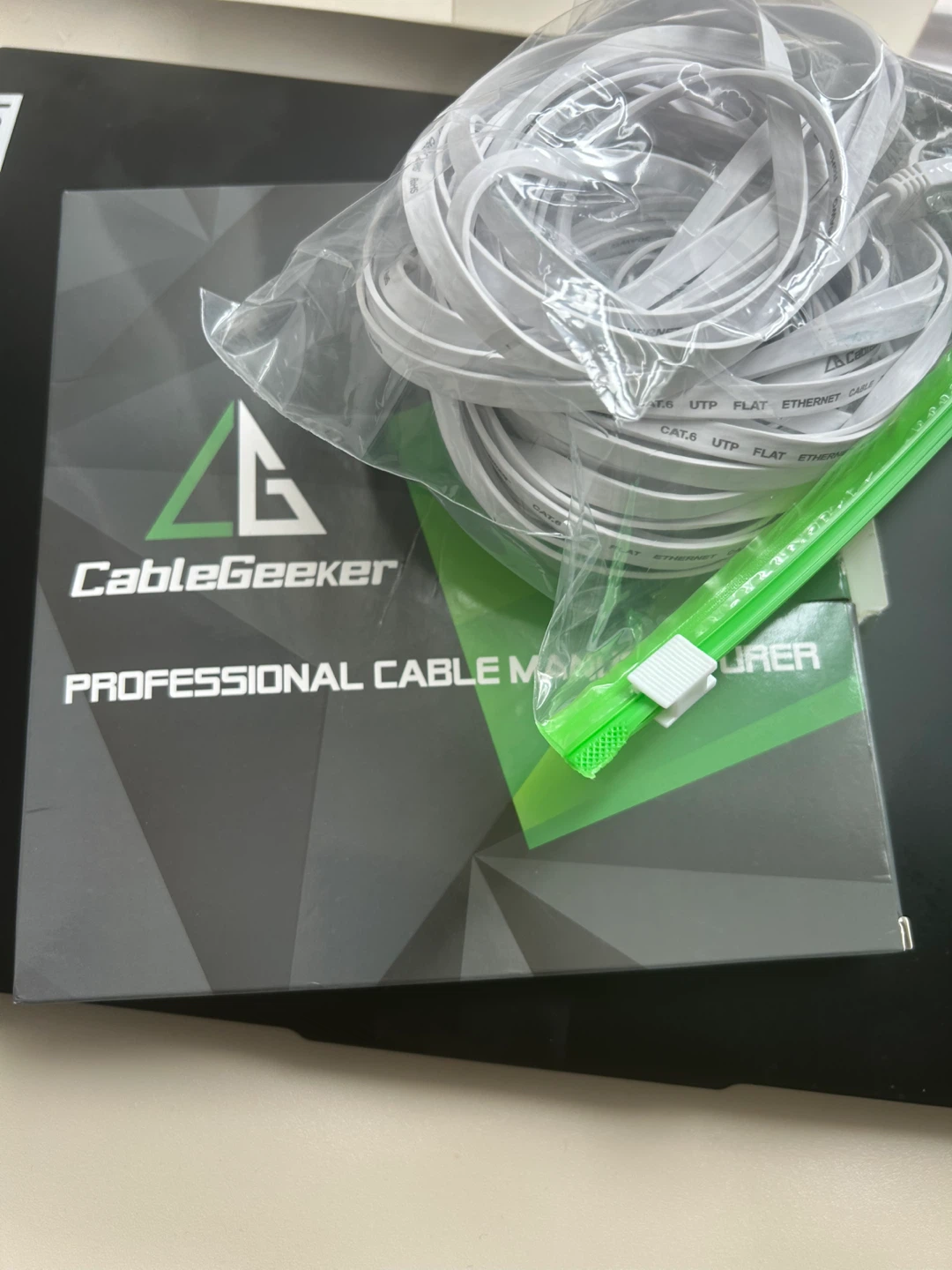 CableGeeker Cat 6 Ethernet Cable 50ft White