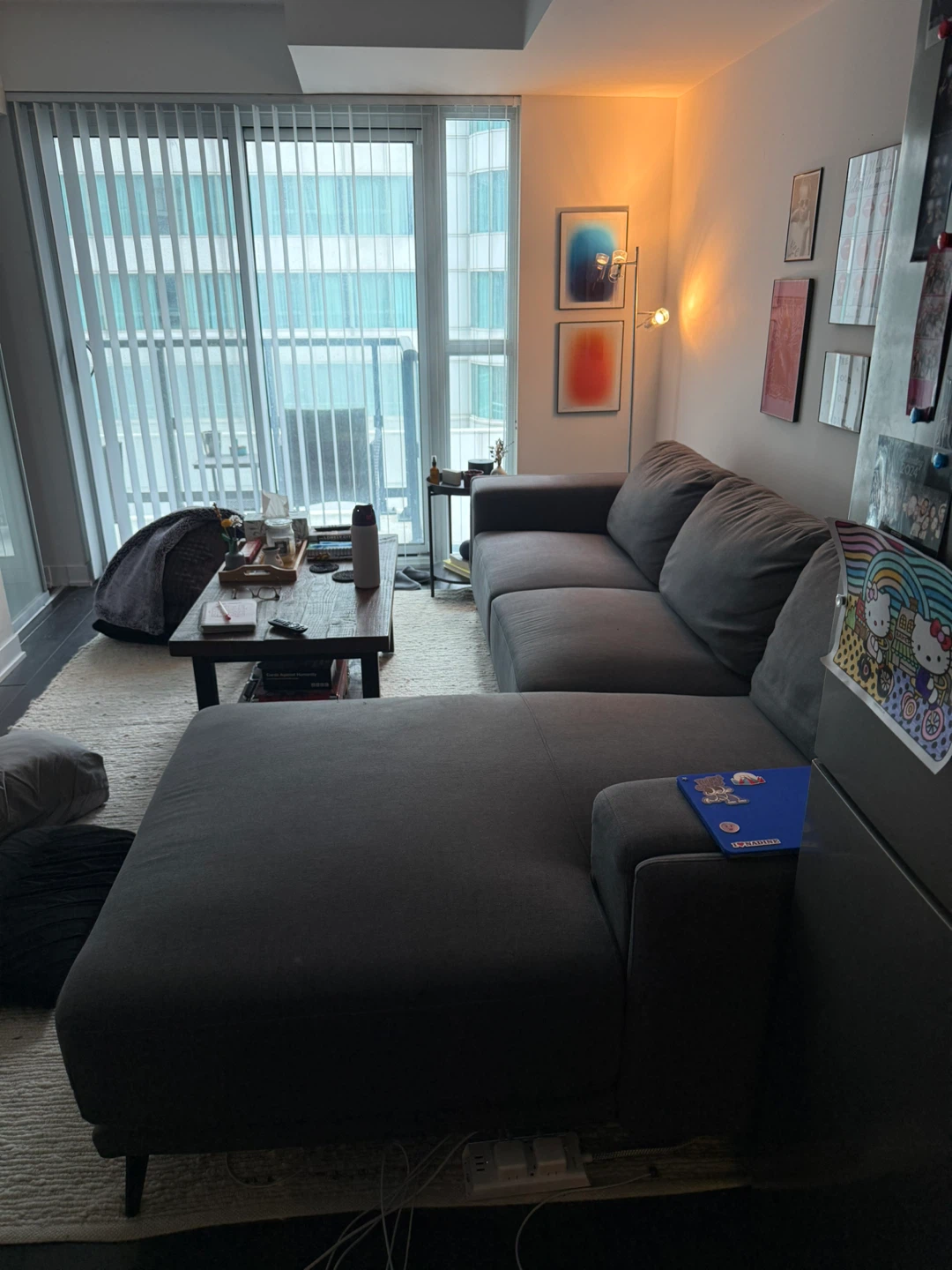 Grey Right Facing Sofa