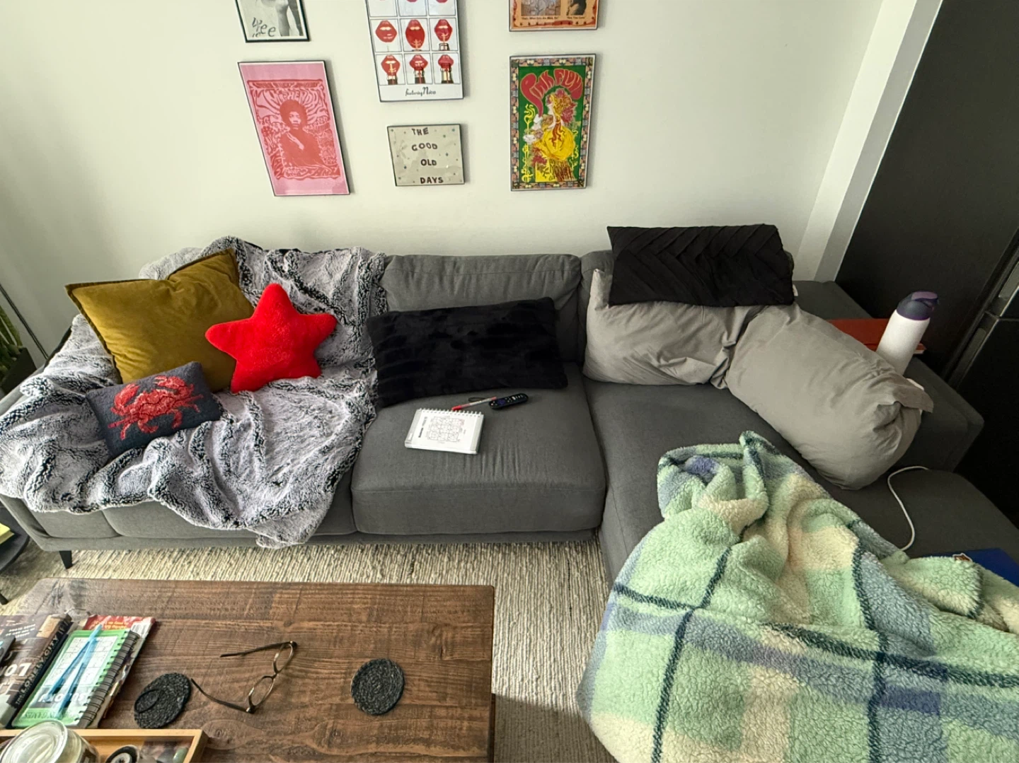 Grey Right Facing Sofa - photo 4