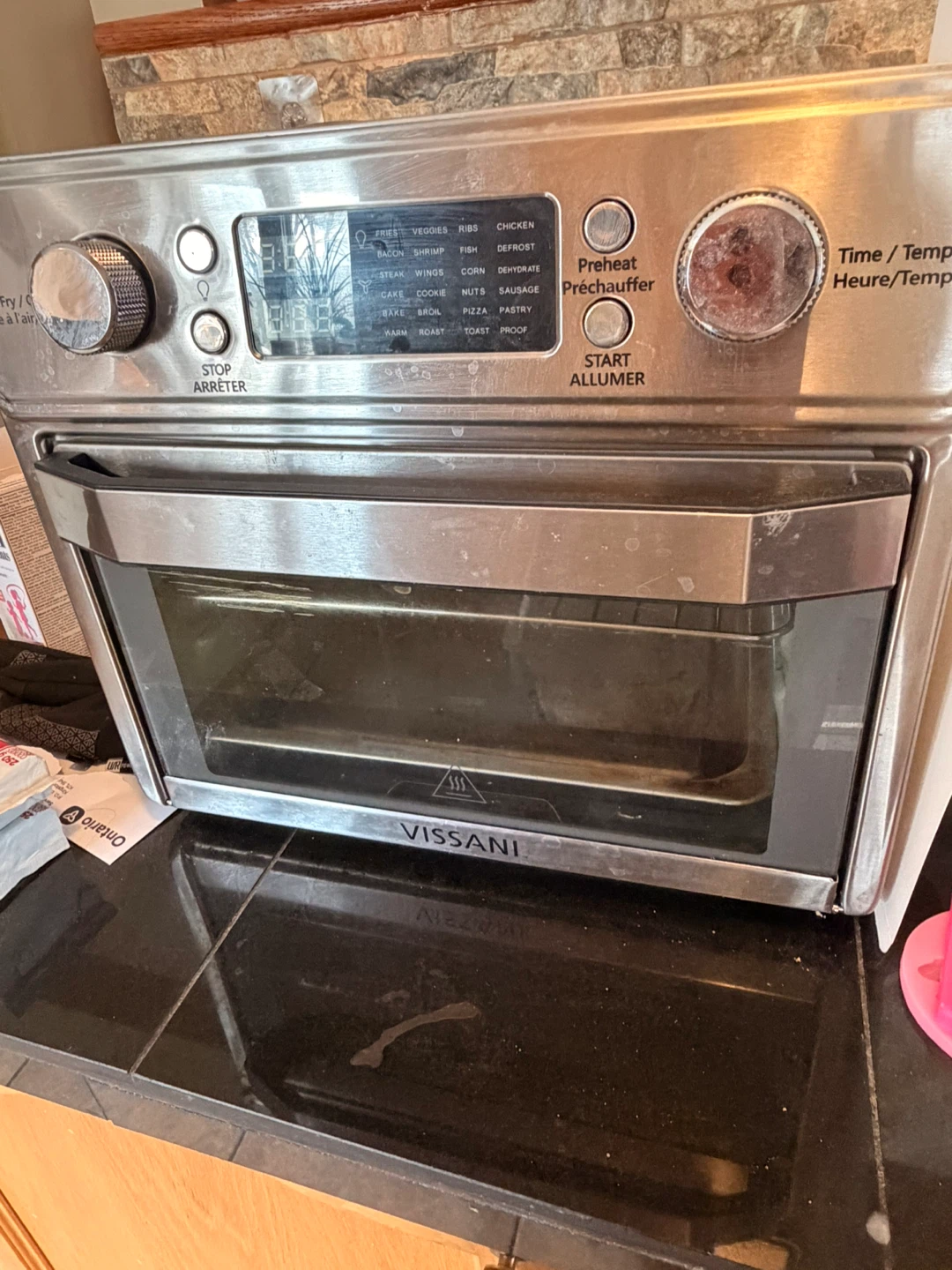 Vissani Stainless Steel Air Fryer Toaster Oven