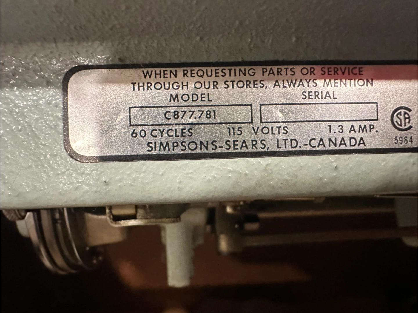 Kenmore Sewing Machine C877.781 - photo 4