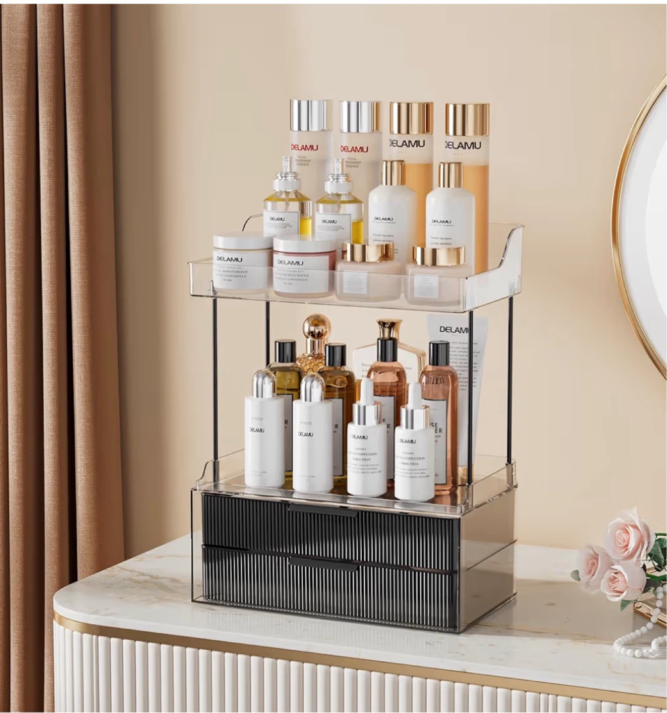 2-Tier 2-Drawer Organizer with Drawers - photo 2