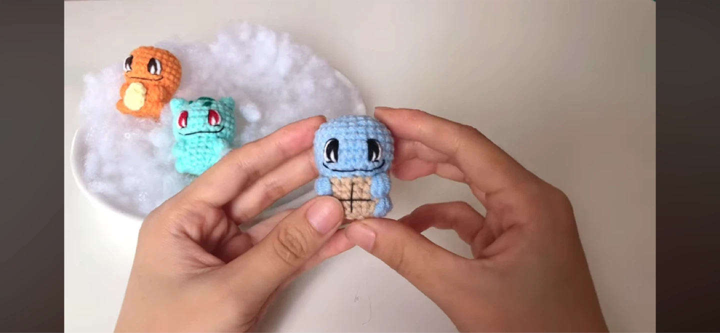 Handmade  Squirtle Crochet Pokémon