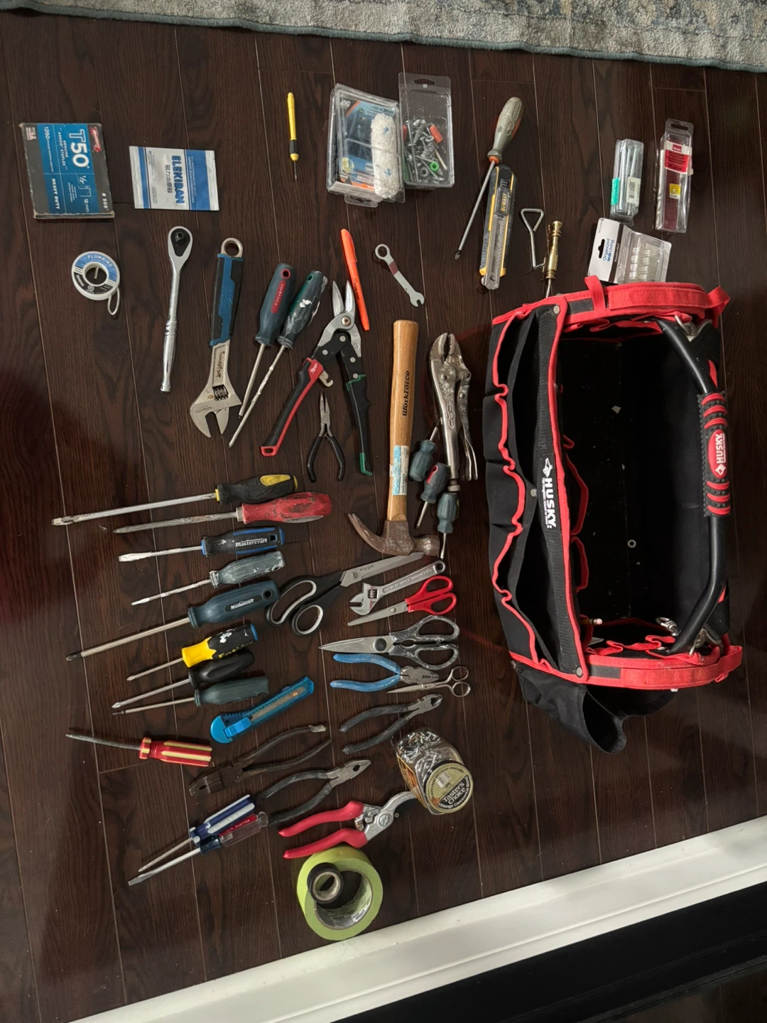 Husky Toolbox with Assorted Tools and Hardware - photo 2