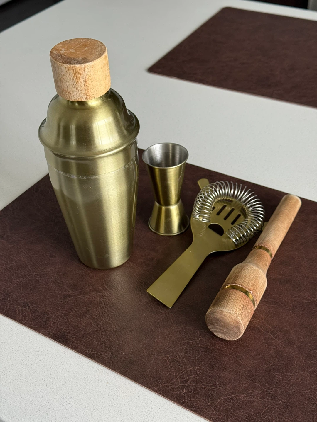 Cocktail Shaker Set - 5 Piece Bar Tool Kit - photo 2