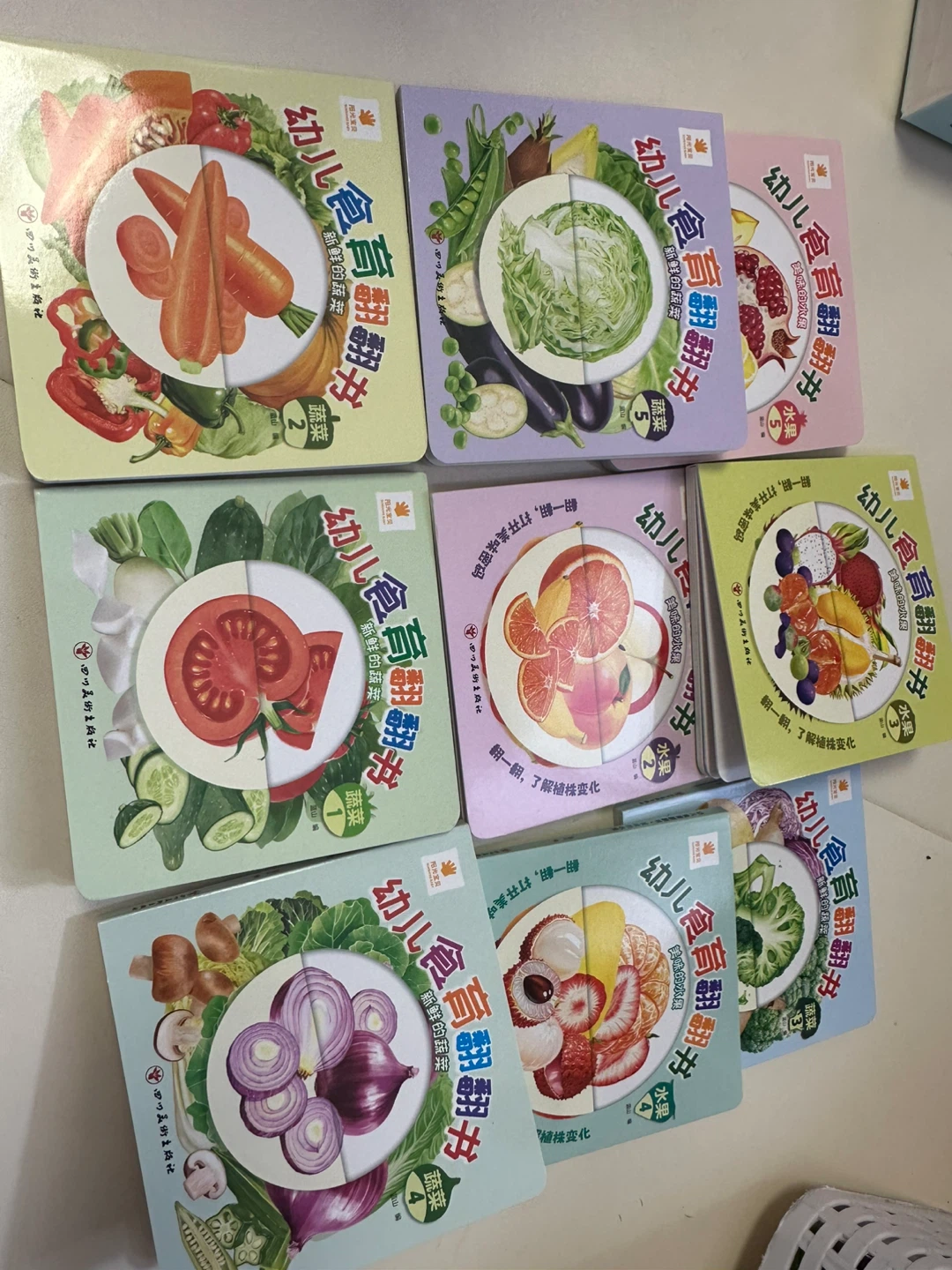 Set of 9 Baby's First Vegetable and Fruit Board Books