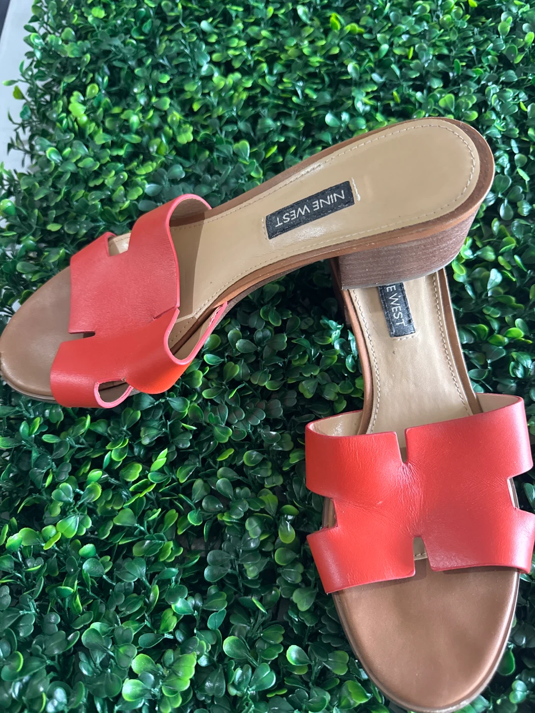 Nine West Women's Coral Leather Slide Sandals - photo 3