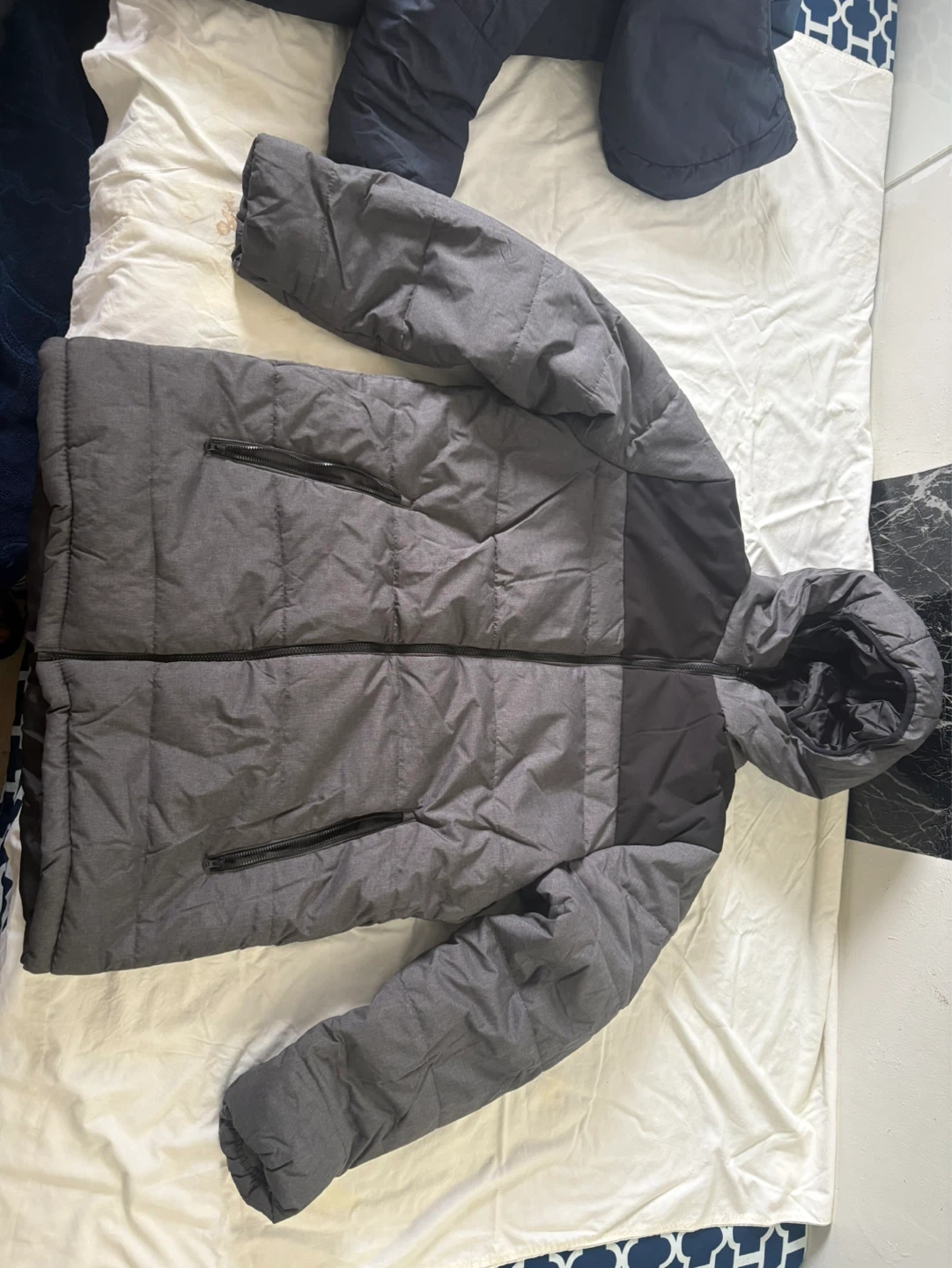 Men's Puffer Jacket - Grey - Size XL - photo 2