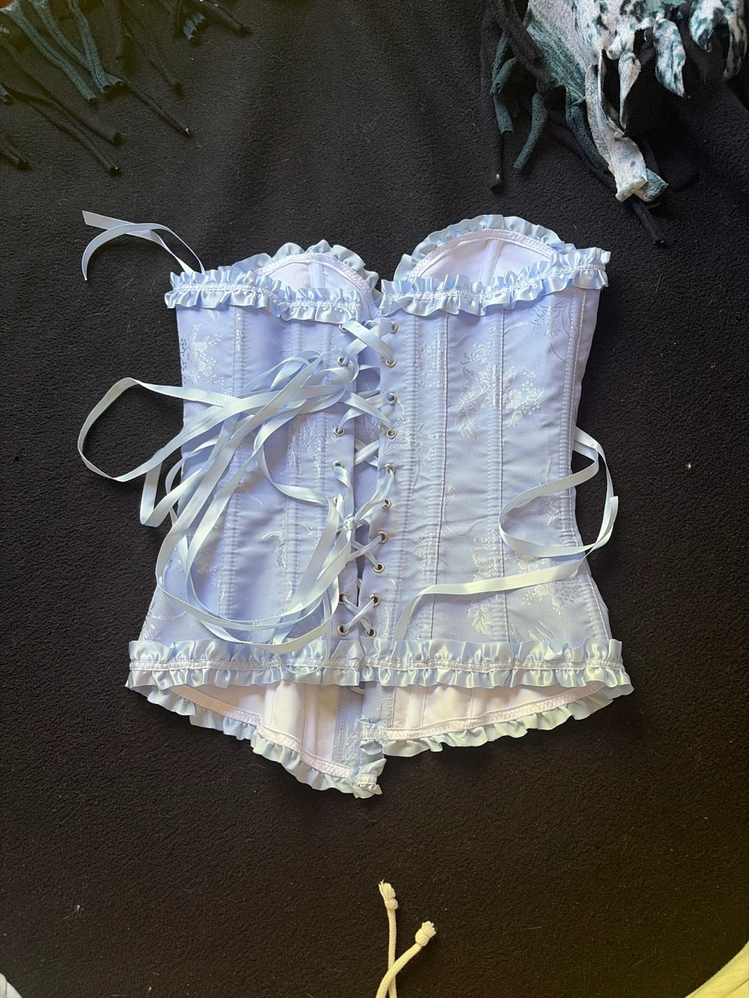 Light Blue Corset with Ruffles - photo 2