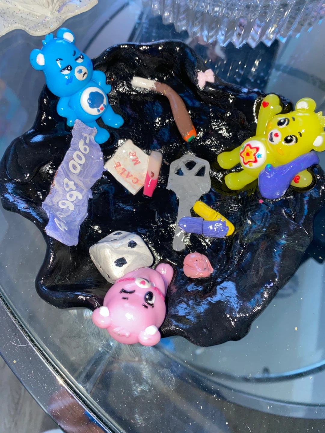 Care Bears Themed Handmade Clay Tray ashtray