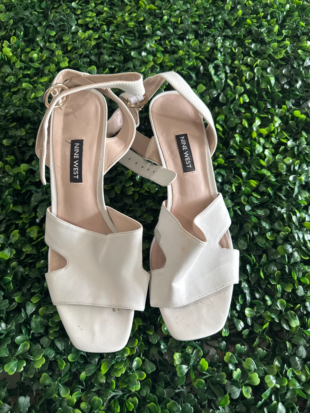 Nine West White Block Heel Sandals - photo 2