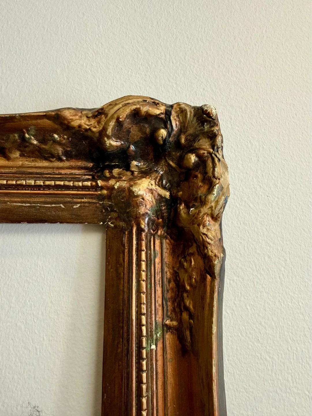 Antique Ornate Large Wooden Frame 18”x24” - photo 5